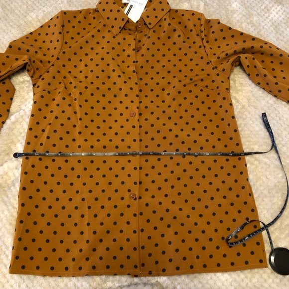 Pumpkin Spice Polka Dot Long Sleeve - Picture 4 of 7